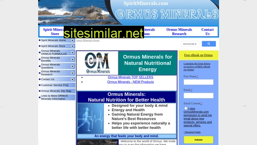 spiritminerals.com alternative sites