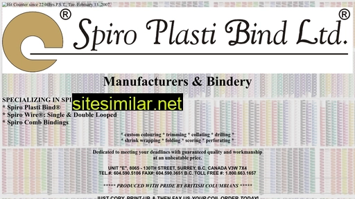 spiro-plasti-bind.com alternative sites