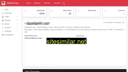 sportbet22.com.statscrop.com alternative sites