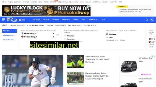 sports.ndtv.com alternative sites