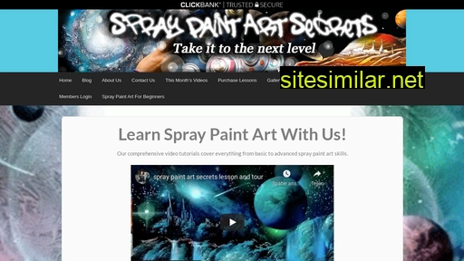 Spraypaintartsecrets similar sites