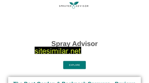 sprayeradvisor.com alternative sites