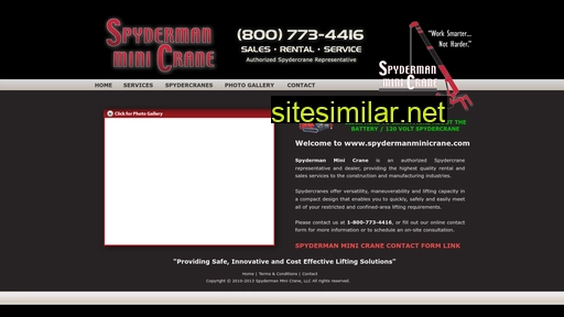 spydermanminicrane.com alternative sites