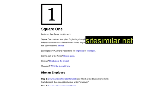 squareoneforms.com alternative sites