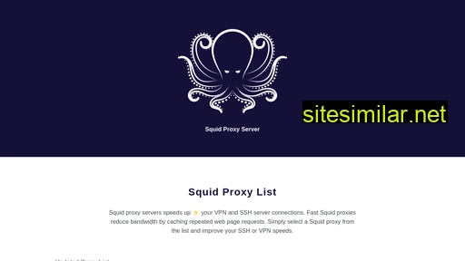 squidproxyserver.com alternative sites