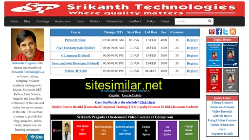 Srikanthtechnologies similar sites