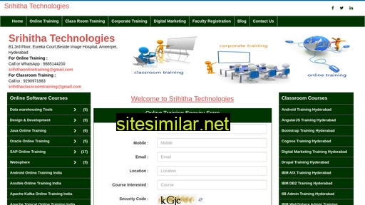 srihithatechnologies.com alternative sites