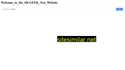 sr-geek.com alternative sites