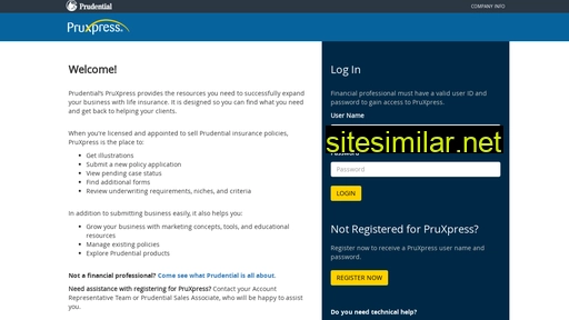 ssologin.prudential.com alternative sites