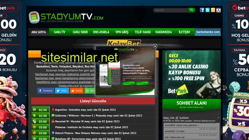 stadyumtv2.com alternative sites