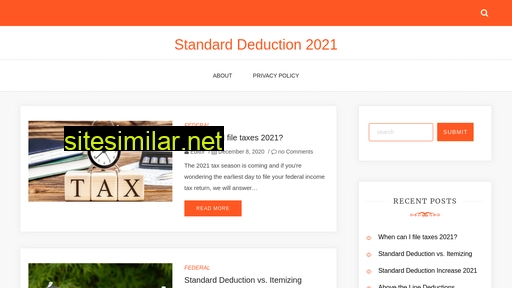 standarddeduction2021.com alternative sites