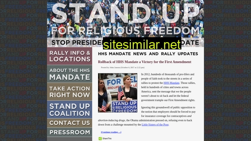 standupforreligiousfreedom.com alternative sites