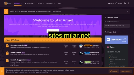 stararmy.com alternative sites