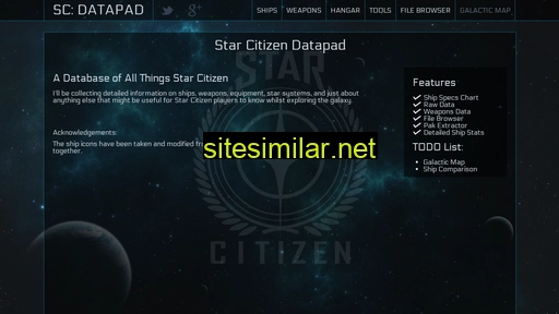 starcitizendatapad.com alternative sites