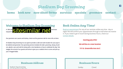 stadiumdoggrooming.com alternative sites