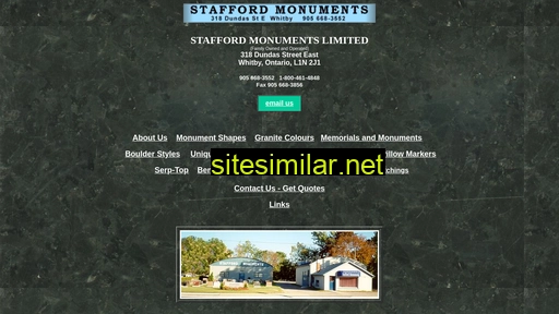 Staffordmonuments similar sites