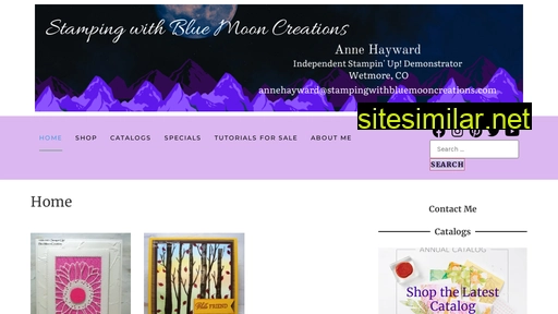 stampingwithbluemooncreations.com alternative sites