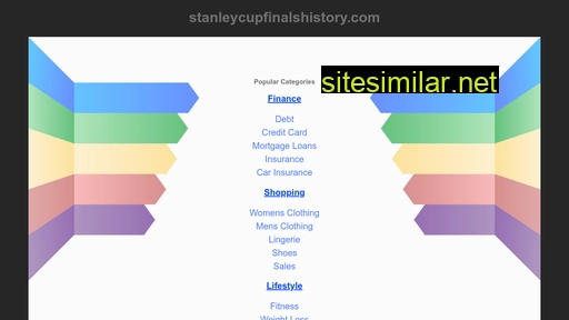 Stanleycupfinalshistory similar sites