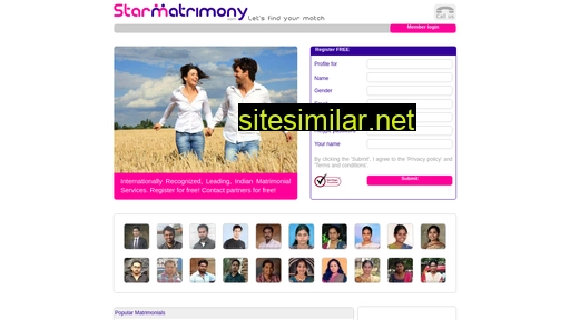 starmatrimony.com alternative sites