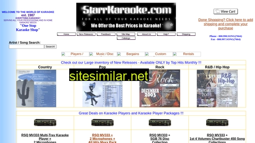 starrkaraoke.com alternative sites