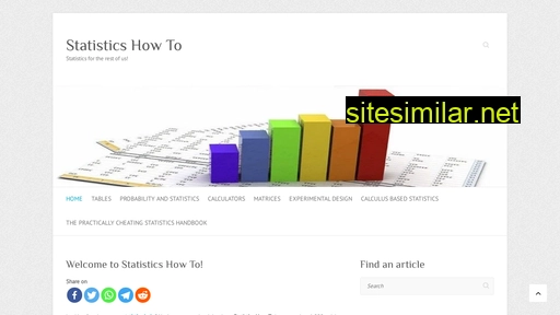 Statisticshowto similar sites