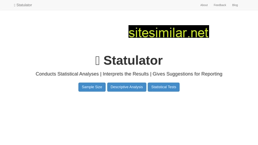 Statulator similar sites