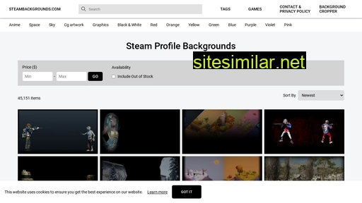 Steambackgrounds similar sites