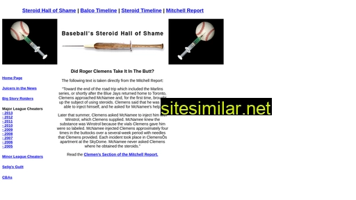 steroidhallofshame.com alternative sites