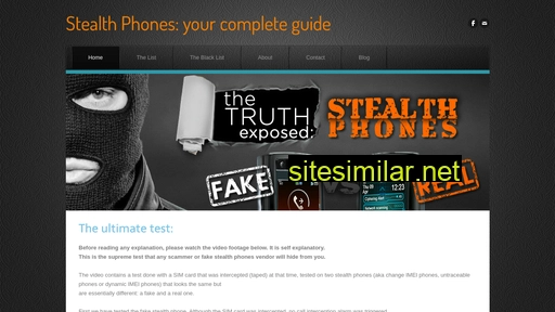 Stealth-phones-guide similar sites