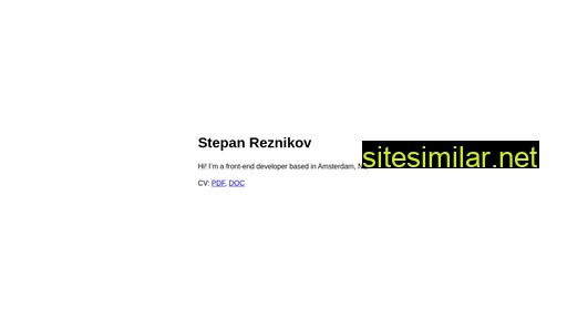 stepanreznikov.com alternative sites