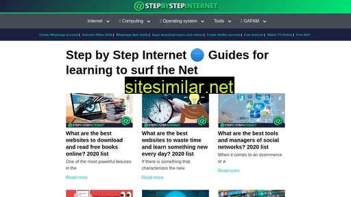 stepbystepinternet.com alternative sites