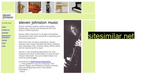 Stevenjohnstonmusic similar sites