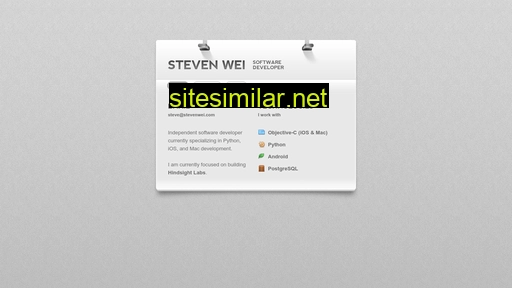 stevenswei.com alternative sites
