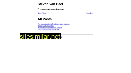 stevenvanbael.com alternative sites