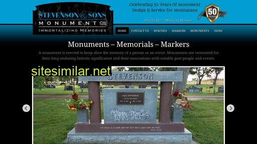 Stevensonmonuments similar sites