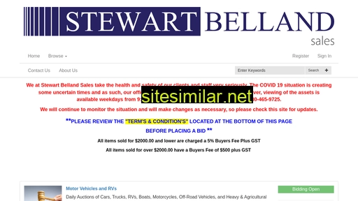 Stewartbellandsales similar sites