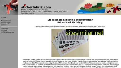 stickerfabrik.com alternative sites