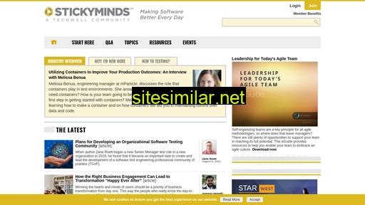 stickyminds.com alternative sites