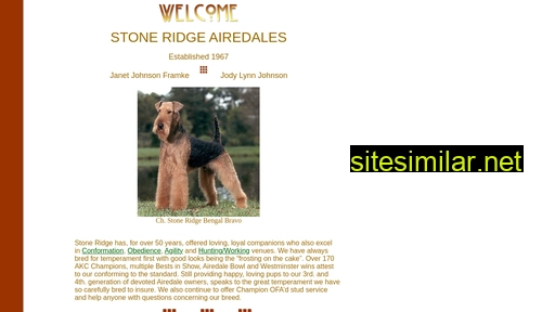 stone-ridge-airedales.com alternative sites
