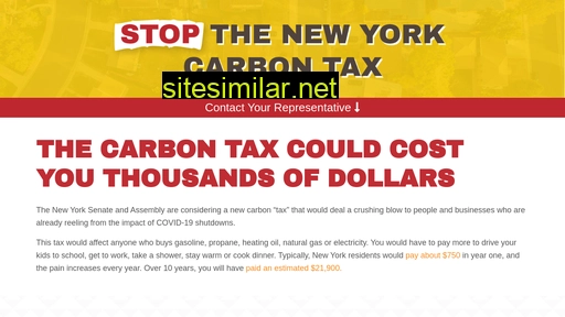 stopnycarbontax.com alternative sites