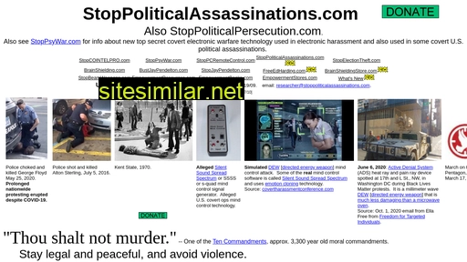 stoppoliticalassassinations.com alternative sites