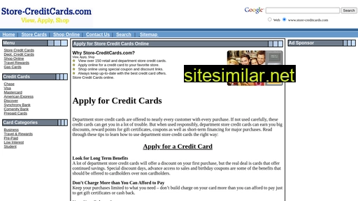 store-creditcards.com alternative sites