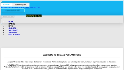 store.andysolam.com alternative sites