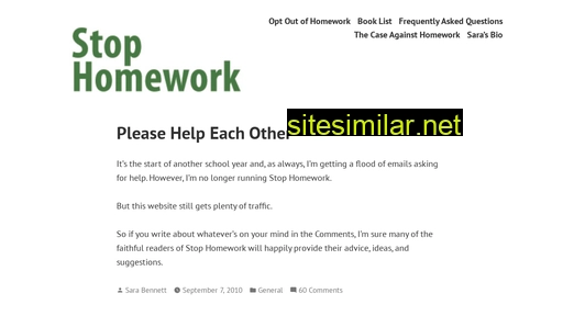 stophomework.com alternative sites
