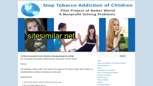 stoptobaccoaddictionofchildren.com alternative sites