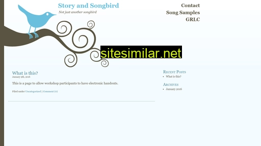 storyandsongbird.com alternative sites