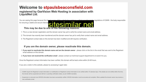 stpaulsbeaconsfield.com alternative sites