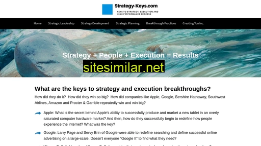 Strategy-keys similar sites