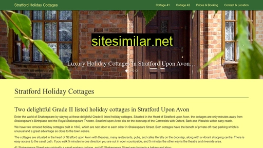 Stratfordholidaycottages similar sites