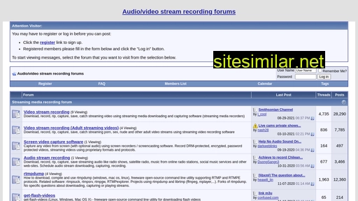 Stream-recorder similar sites